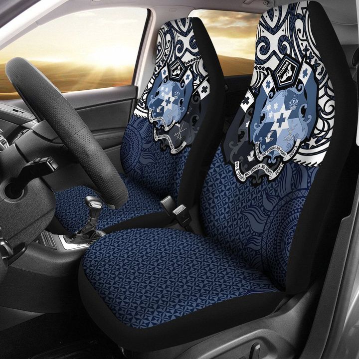 Tonga Polynesian Car Seat Covers - Tongan Pride (Blue)