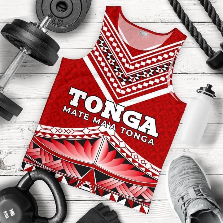 Mate Ma'a Tonga Pattern Men's Tank Top