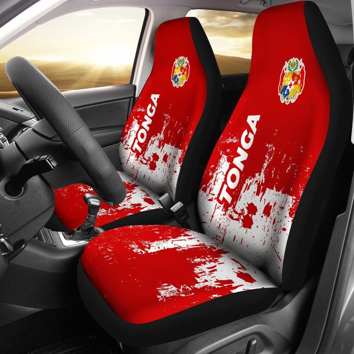 Tonga Car Seat Covers - Smudge Style