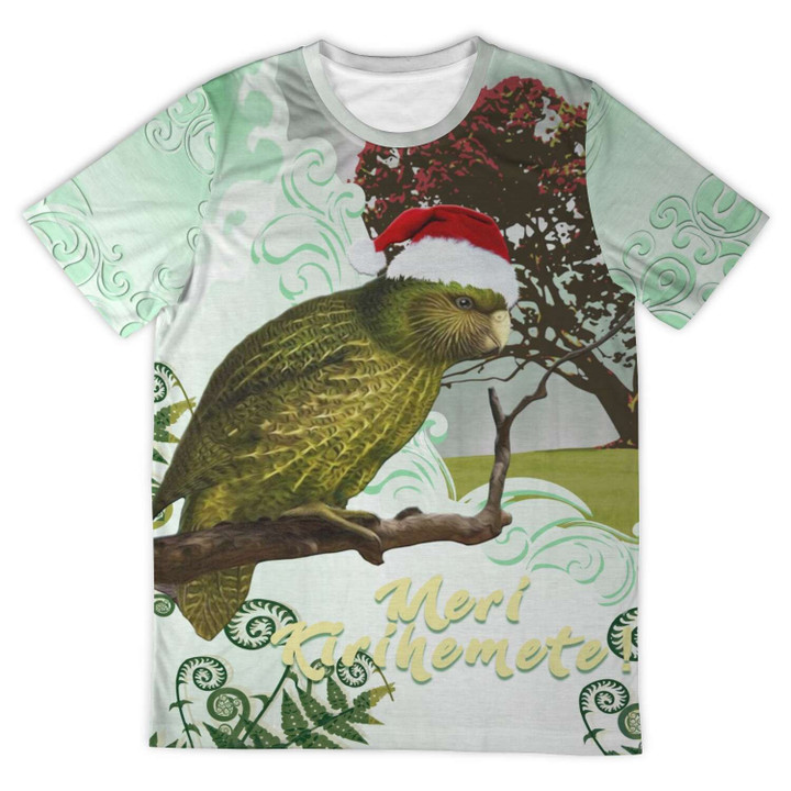 Christmas Kakapo New Zealand T-shirt K5 - 1st New Zealand
