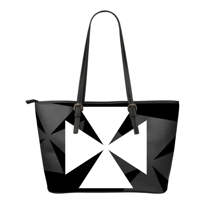 Wallis and Futuna Leather Tote Bag (Small Size) | High Quality | rugbylife