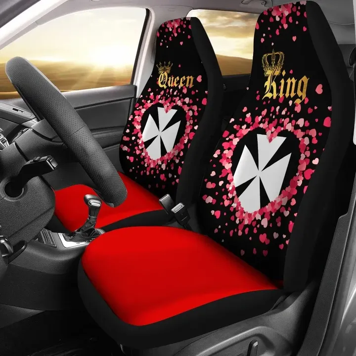 Wallis and Futuna Car Seat Cover Couple King/Queen (Set of Two) | Valentine | rugbylife