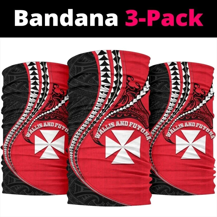 Wallis And Futuna Bandana 3-Pack Manta Polynesian