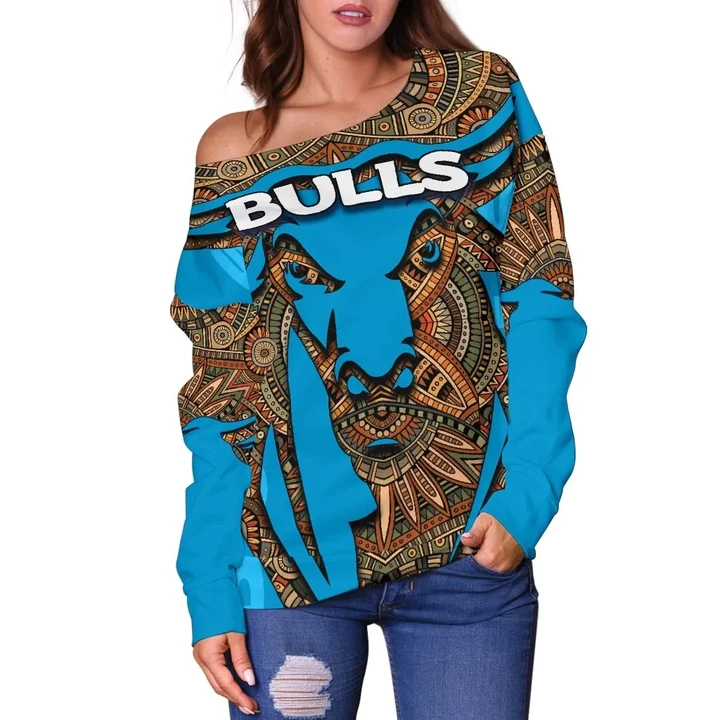 Bulls Women's Off Shoulder Sweater TH4