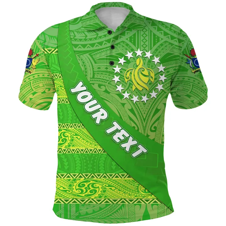 (Custom Personalised) Cook Islands Polo Shirt Polynesian Victorian Vibes