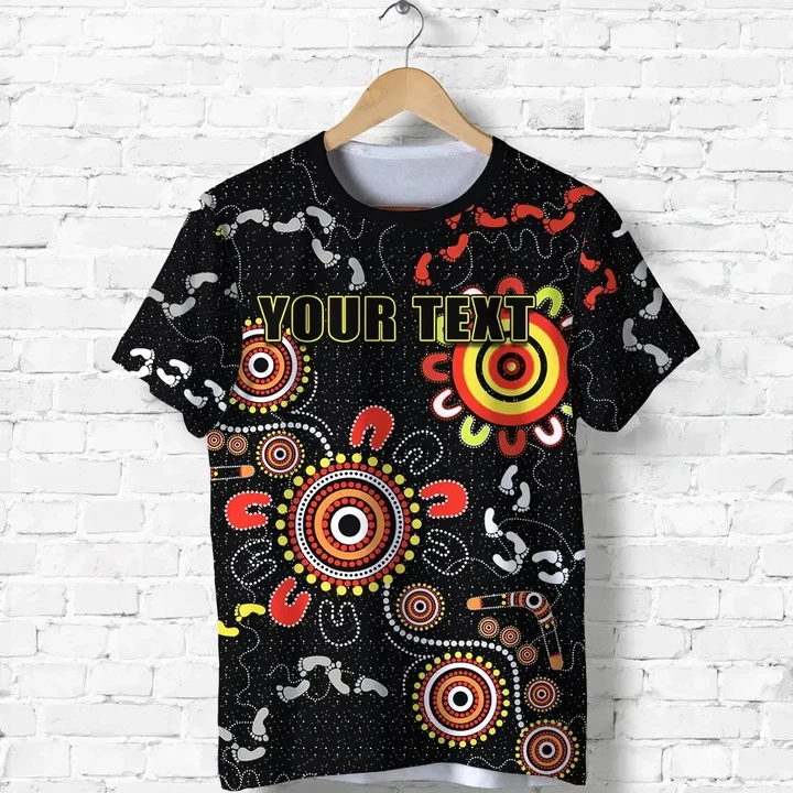 (Custom Personalised) All Stars T Shirt Style Shimmering Indigenous Front | Rugbylife.co