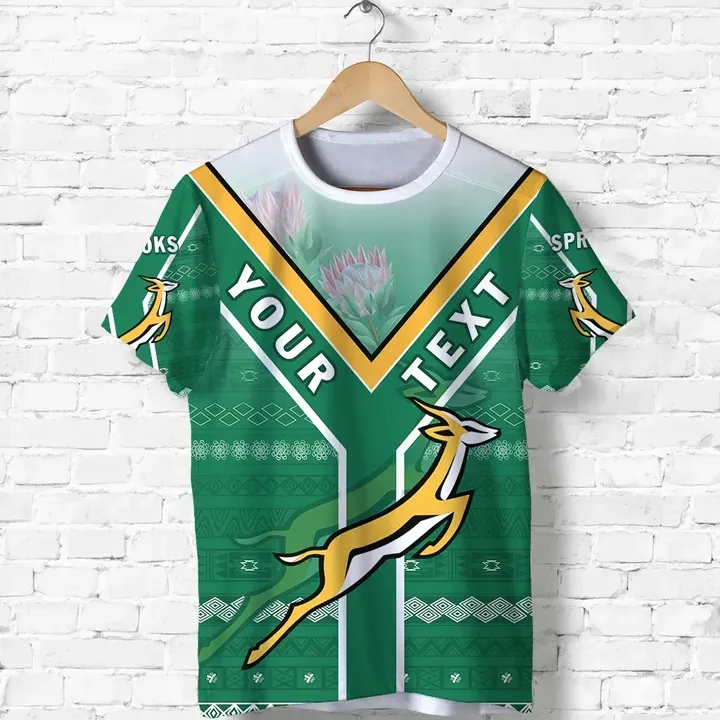 (Custom Personalised) Rugby South Africa T Shirt Springboks Forever Front | Rugbylife.co