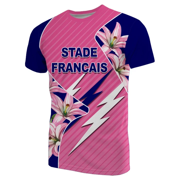 Stade Français T-Shirt Pink Lillies