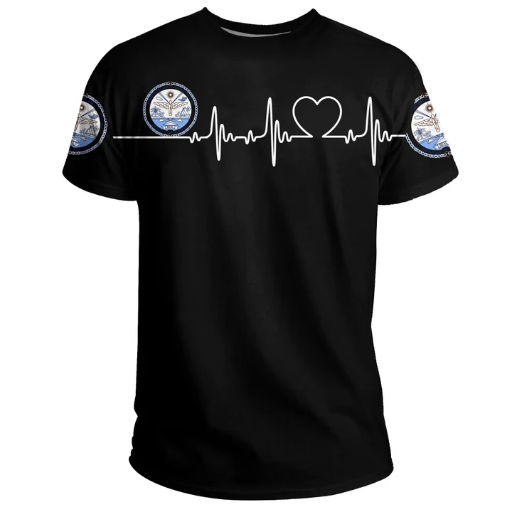 Marshall Islands T-Shirt Heartbeat (Women's/Men's) A7