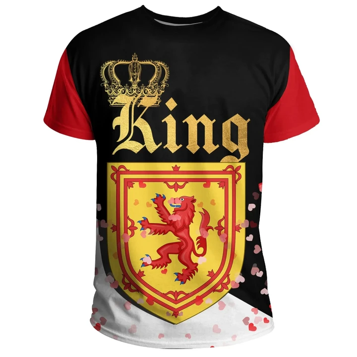 Scotland T-Shirt King - Valentine Couple A7
