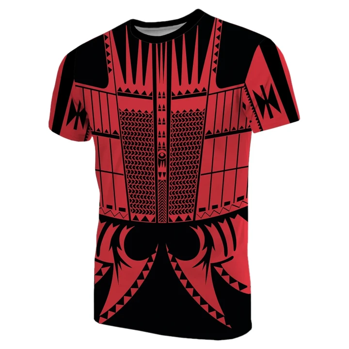 Warrior Yap Tattoo T-Shirt Red TH4 - 1st New Zealand