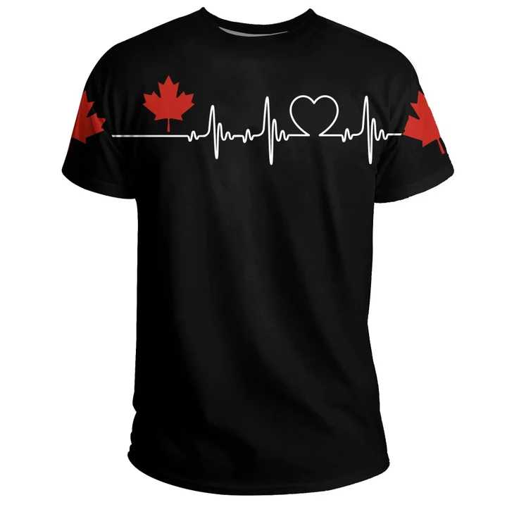 Canada T-Shirt Heartbeat (Women'S/Men'S) A7