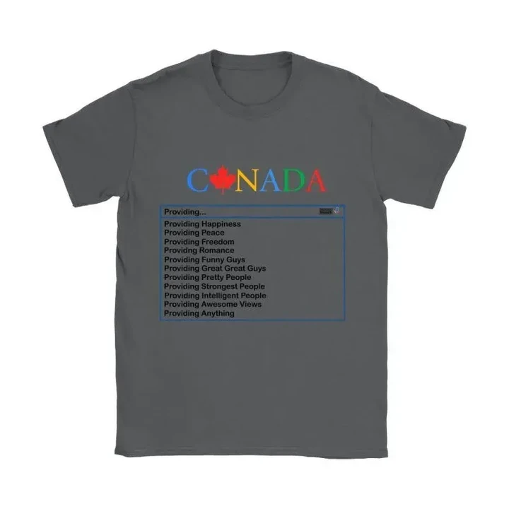 Searching Canada T-Shirt C1 Gildan Womens T-Shirt / Charcoal S T-Shirts