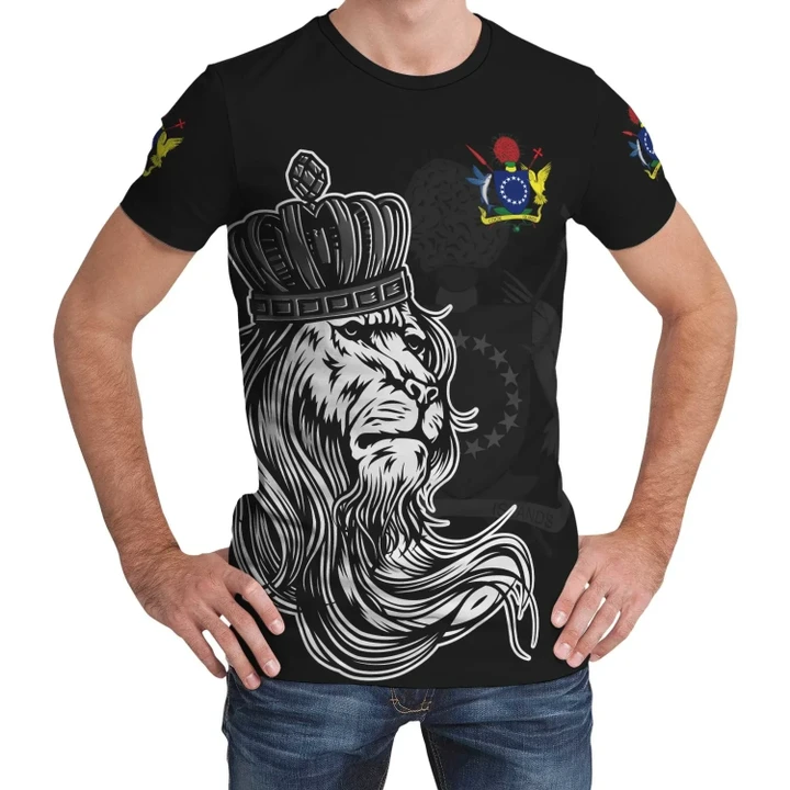 Cook Islands T-Shirt - Lion with Crown (Women's/Men's) A7