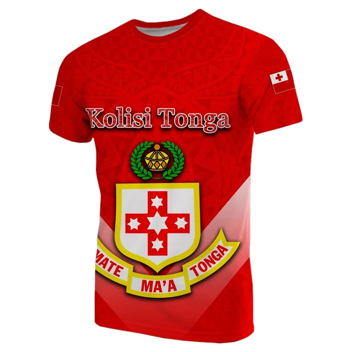(Custom Personalised)Kolisi Tonga T-Shirt Polynesian Style