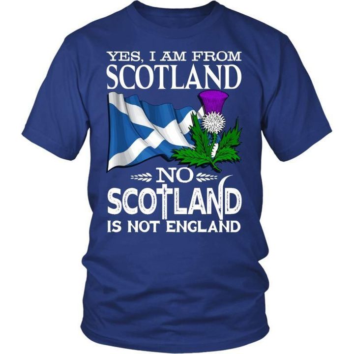 Scotland Is Not England T-Shirt A9 District Unisex Shirt / Royal Blue S T-Shirts