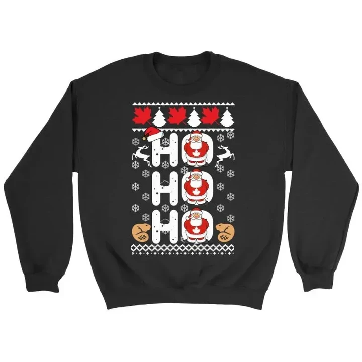 Hohoho Canada T-Shirts - D1 Crewneck Sweatshirt / Black S