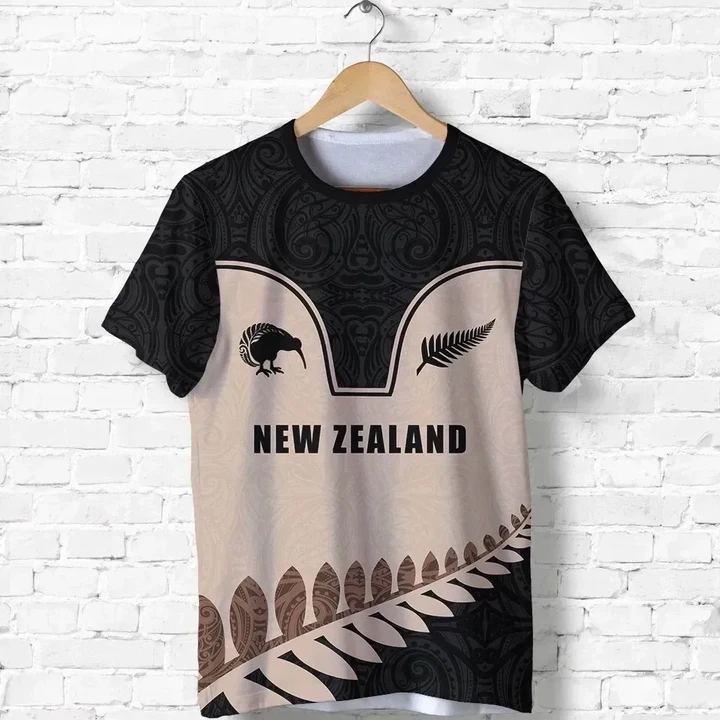 New Zealand Aotearoa Cricket Dirt T-Shirt K4 - 1st New Zealand
