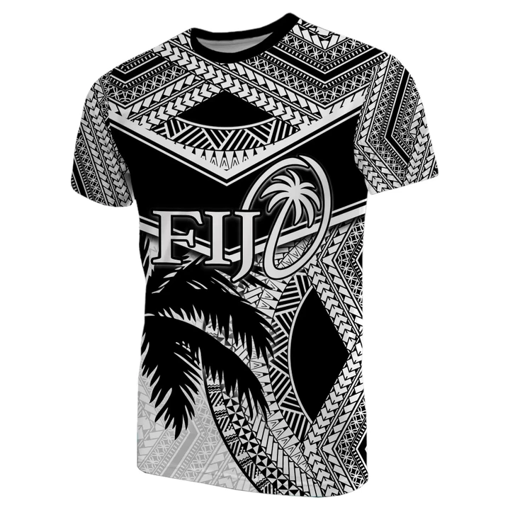 Fiji Rugby Polynesian T-Shirt White TH4