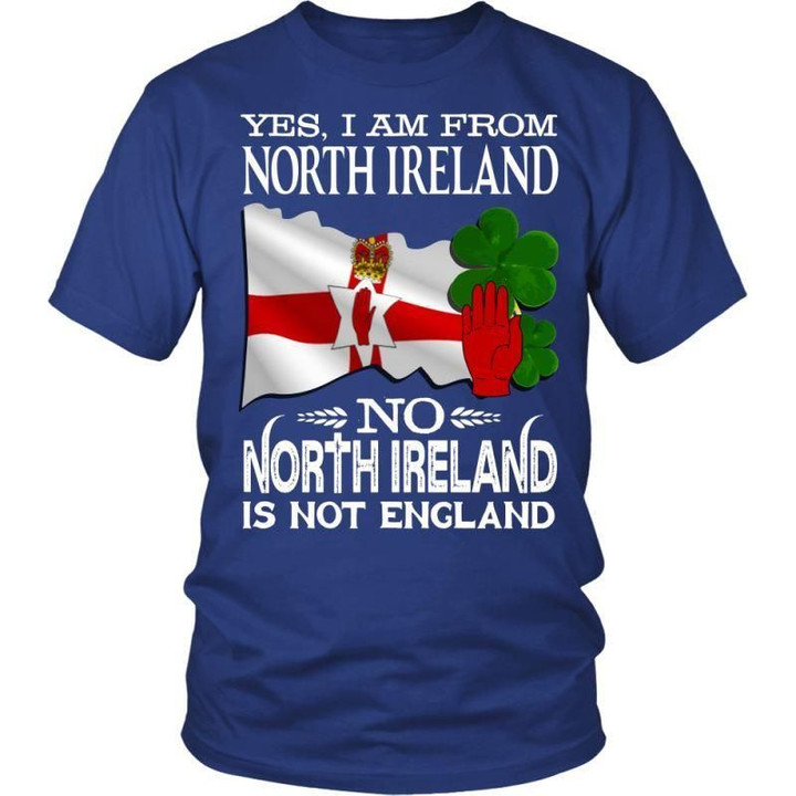 North Ireland Is Not England T-Shirt A9 District Unisex Shirt / Royal Blue S T-Shirts