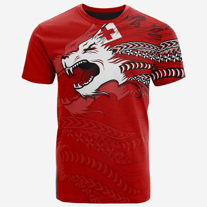 Tonga Polynesian T-Shirt - Tongan Pride Lion