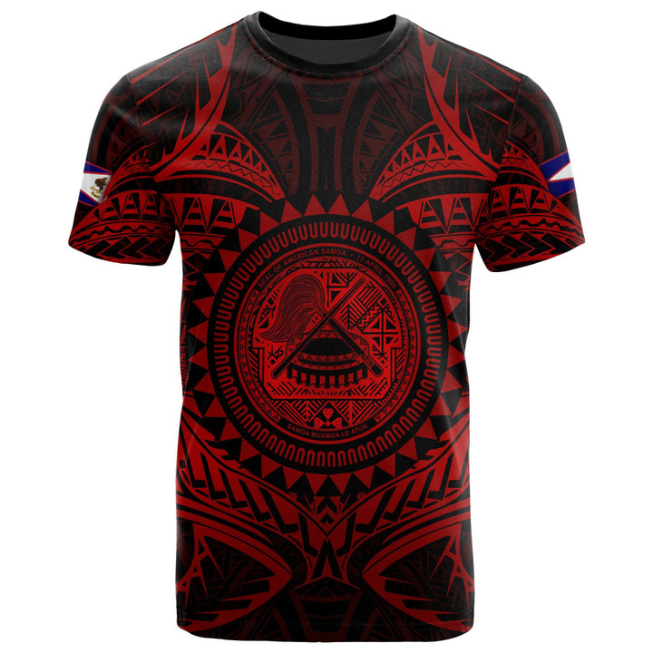 American Samoa Polynesian T-shirt - Red Seal - BN18