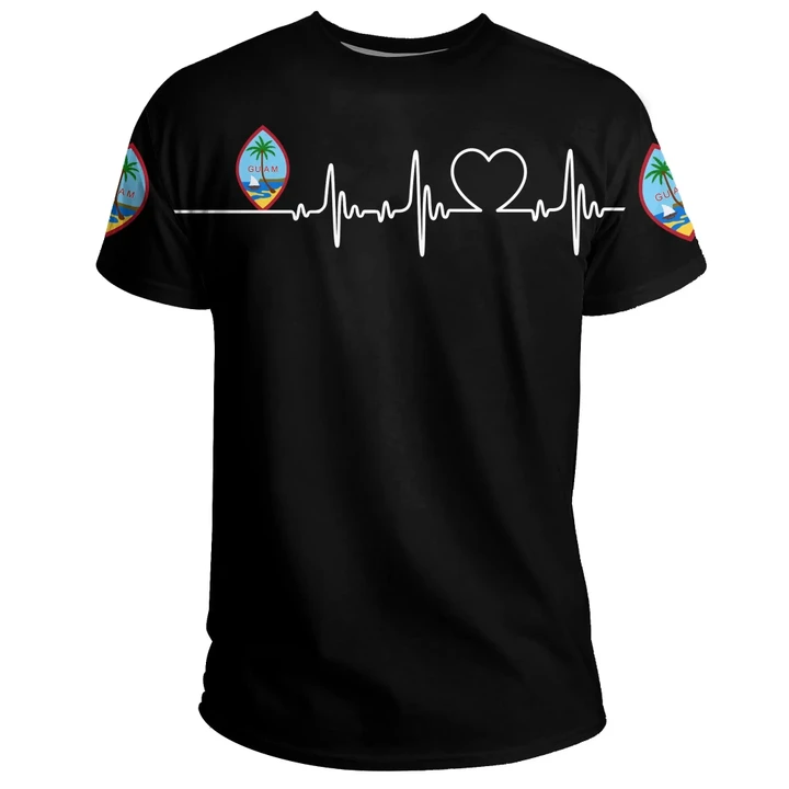 Guam T-Shirt Heartbeat (Women's/Men's) A7