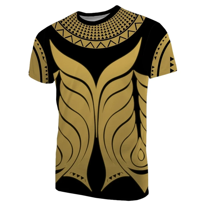 Yap Tribal Tattoo T-Shirt Gold TH4 - 1st New Zealand