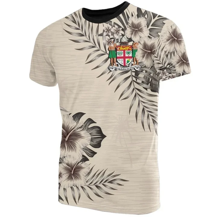 Fiji T-Shirt The Beige Hibiscus A7