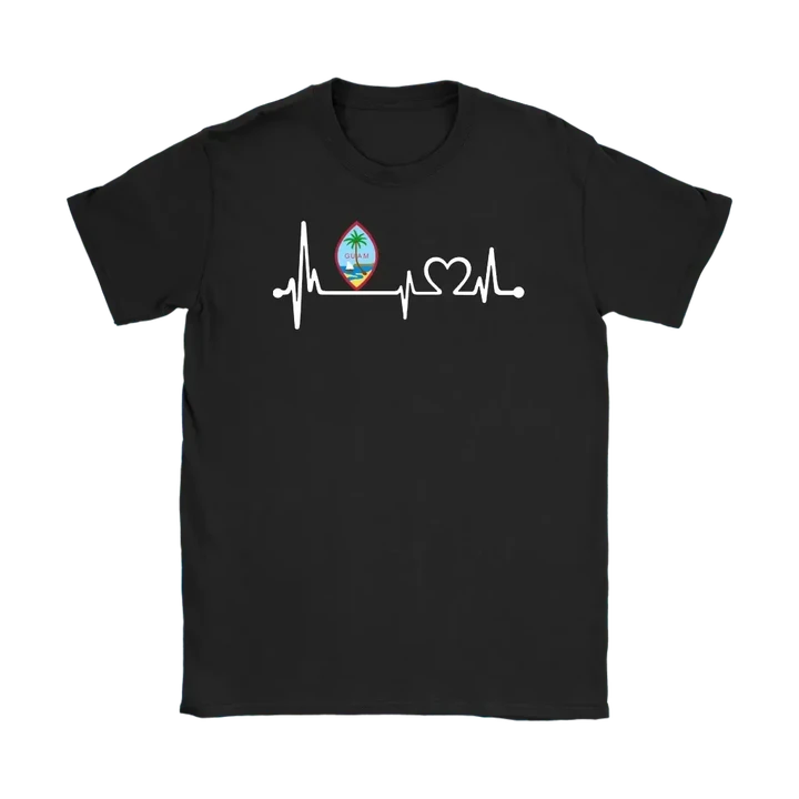 Guam t-shirts - Guam heartbeat NN9
