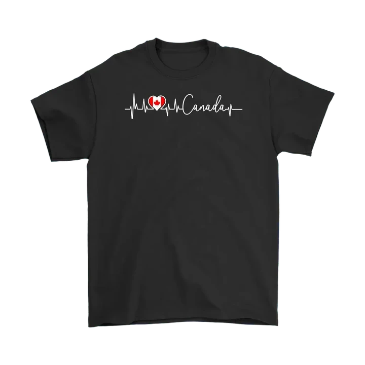 Canada In My Heartbeat T-Shirt H5