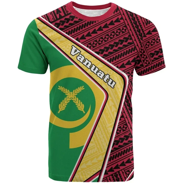 Vanuatu T-Shirt - Polynesian Coat Of Arms | Love The World