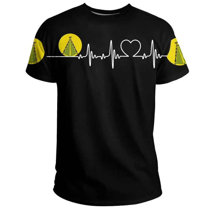 (Sivage) Wallis and Futuna T-Shirt Heartbeat (Women's/Men's) A7