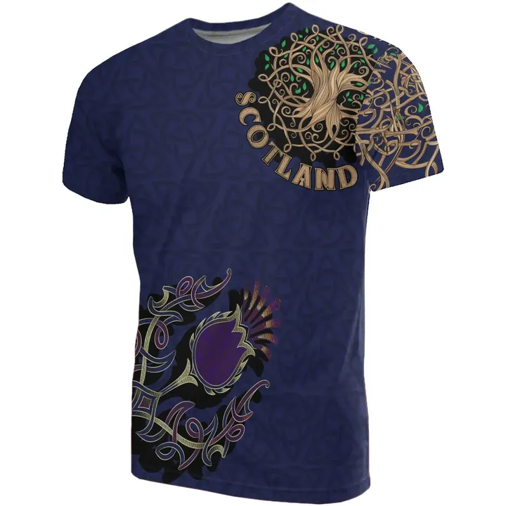 Scotland T-shirt Tree of Life Thistle | Clothing | Love The World