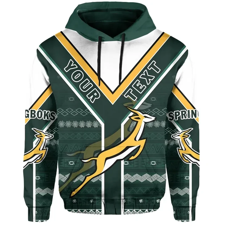 (Custom Personalised) Rugby South Africa Hoodie Springboks Forever Style Front | Rugbylife.co