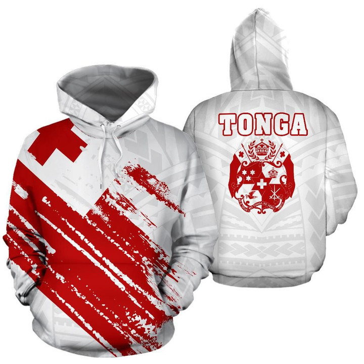 Tonga Flag Coat Of Arms Polynesian Hoodie