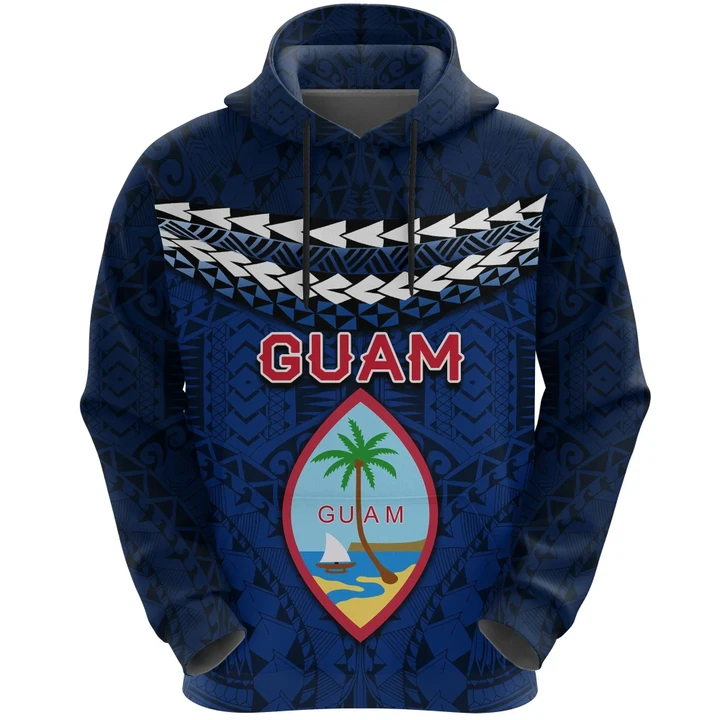 Guam Polynesian Hoodie - Vibes Version