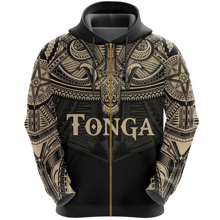 Zip Up Hoodie Best Tonga Polynesian Tattoo A7