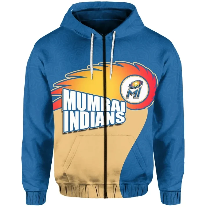 Mumbai Indians Zip-Hoodie Cricket