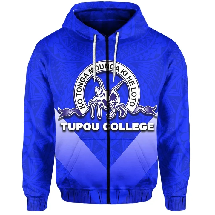 Tupou College Toloa Zip-Hoodie Polynesian Style