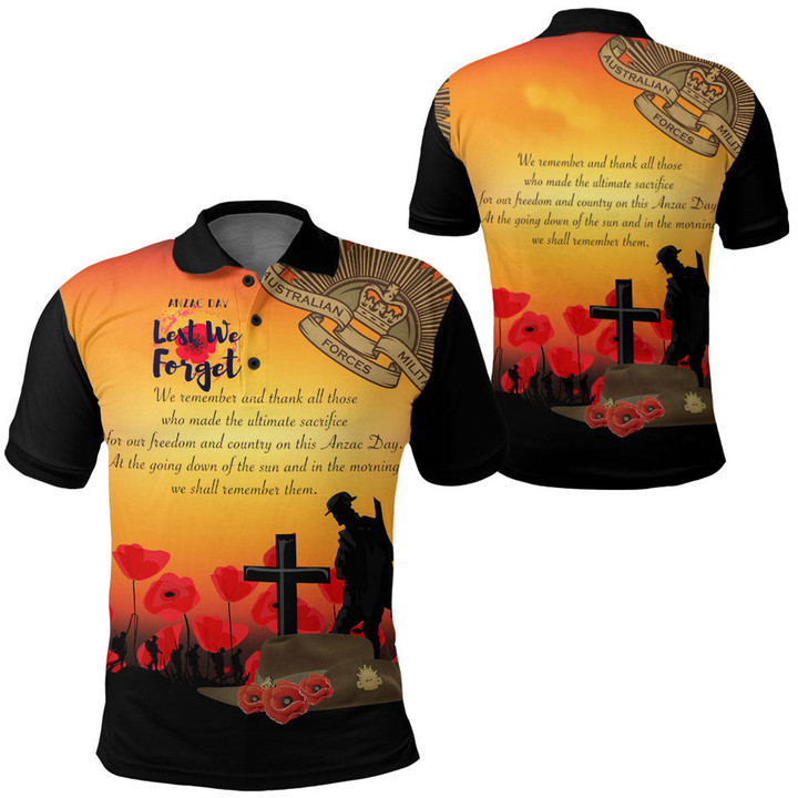 Anzac Day We Shall Remember Them Polo Shirt