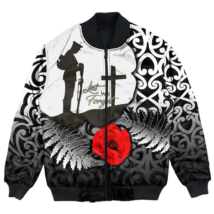 Anzac Day Poppy Remembrance Bomber Jacket | Rugbylife.co

