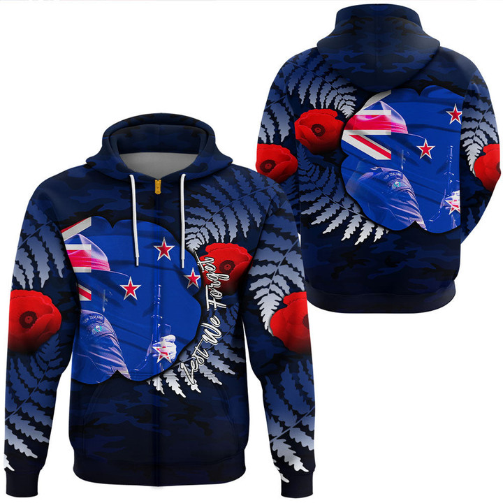 New Zealand Anzac Day Poppy Hoodie  | Rugbylife.co
