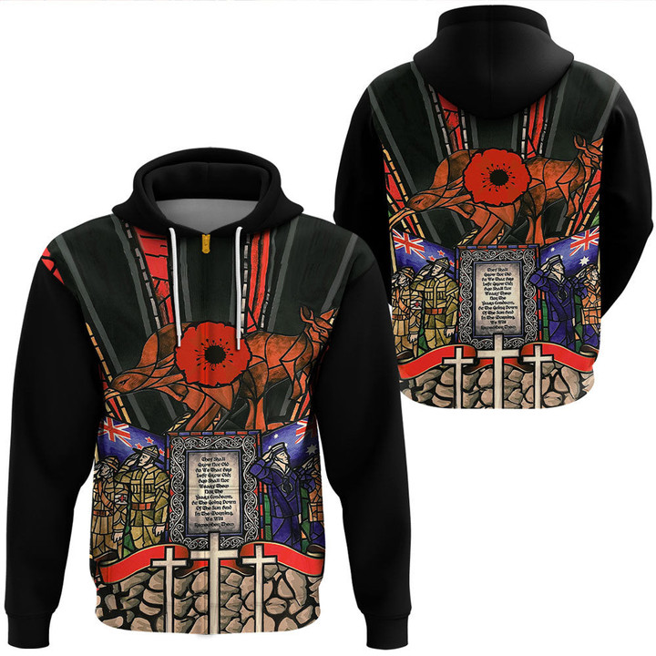 Anzac Day Lest We Forget Australia & New Zealand Hoodie  | Rugbylife.co
