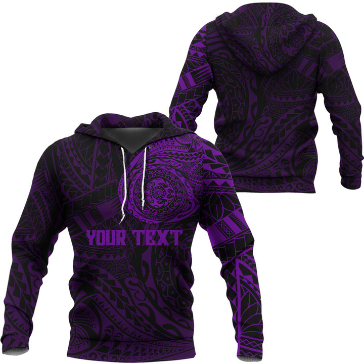 RugbyLife Hoodie - (Custom) Polynesian Tattoo Style - Purple Version A7 | RugbyLife