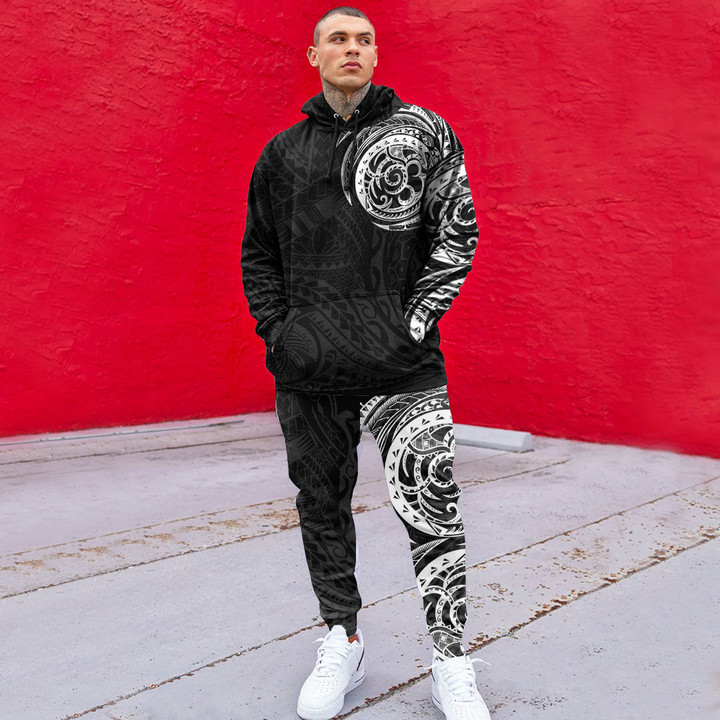 RugbyLife Clothing - Special Polynesian Tattoo Style Hoodie and Joggers Pant A7 | RugbyLife