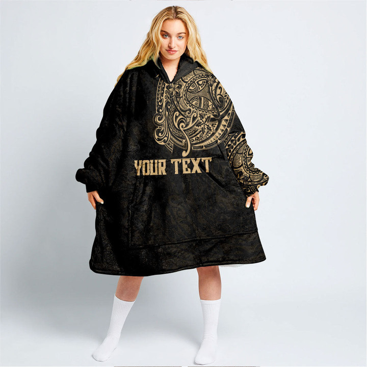 RugbyLife Clothing - (Custom) Polynesian Tattoo Style - Gold Version Snug Hoodie A7 | RugbyLife