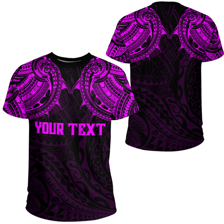 RugbyLife Clothing - (Custom) Polynesian Tattoo Style - Pink Version T-Shirt A7 | RugbyLife