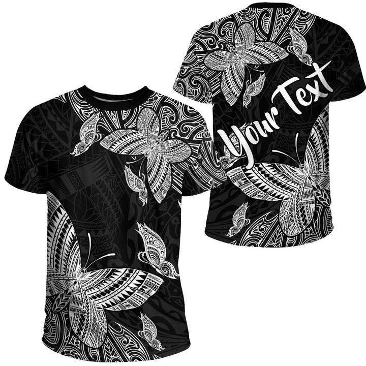 RugbyLife Clothing - (Custom) Polynesian Tattoo Style Butterfly Special Version T-Shirt A7 | RugbyLife