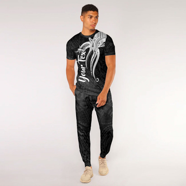 RugbyLife Clothing - Polynesian Tattoo Style Octopus Tattoo T-Shirt and Jogger Pants A7 | RugbyLife